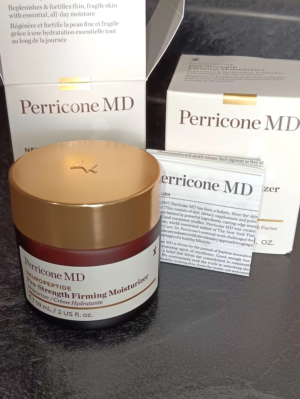2 For $30 Perricone MD Face Finishing & Firming Moisturizer - Brown and Black